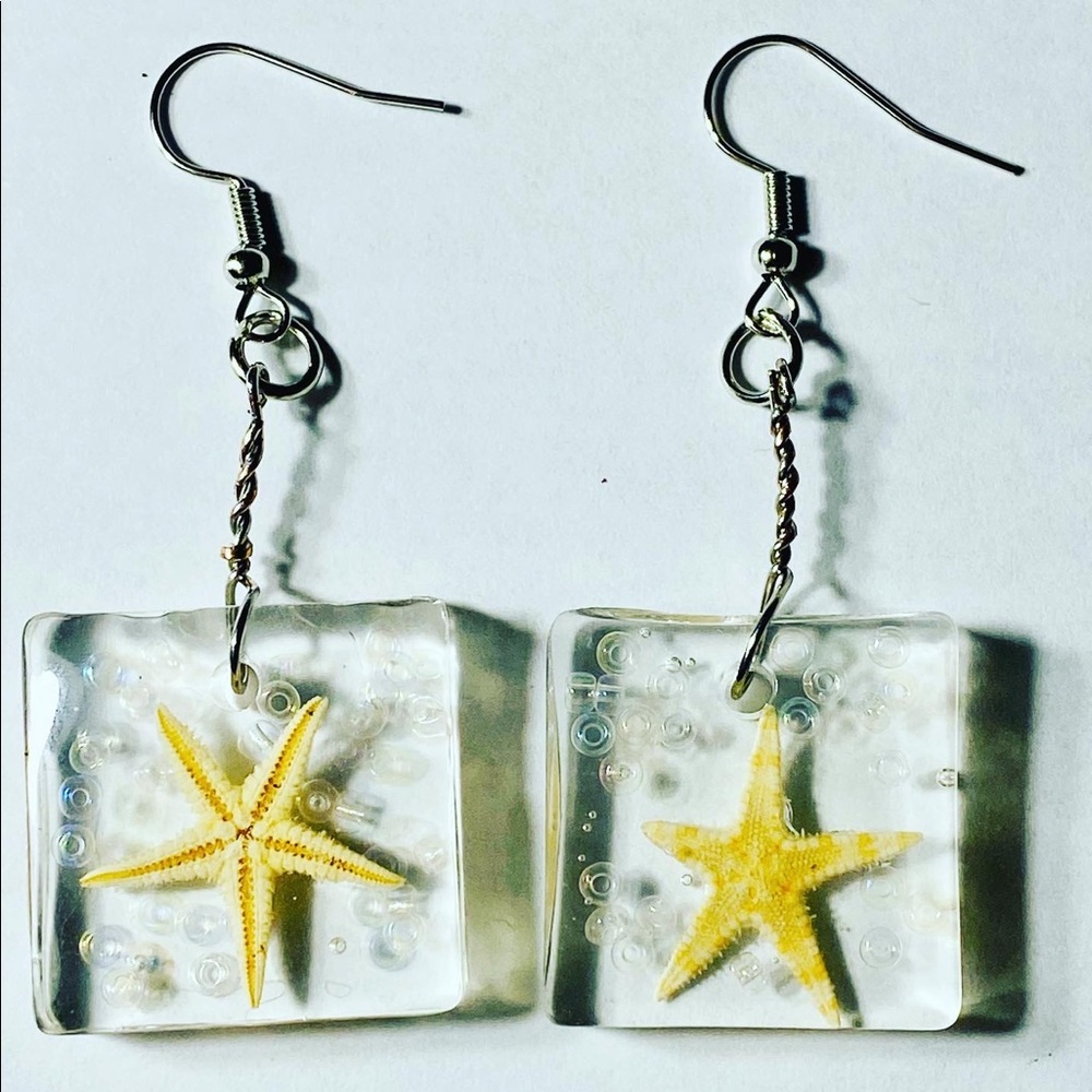 Handmade resin earrings